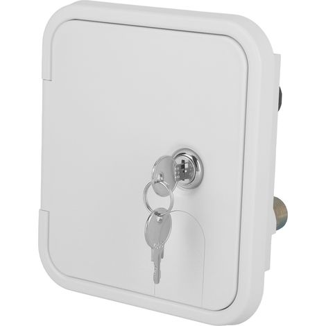 Entrée d'eau RV carrée avec port de remplissage pression briquet allume-cigare verrouillable pour trappe caravane camping-car bateau yacht (1/5)