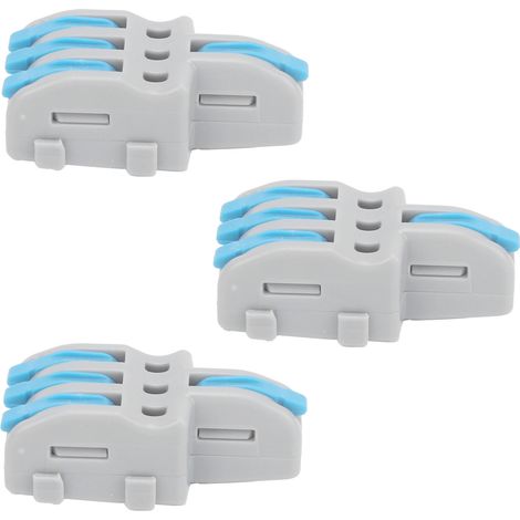 20 connecteurs rapides SPLF13 1 entrée 3 sorties, répartiteur de câbles TTap pour moteurs d'éclairage 250 V (bleu) (1/5)