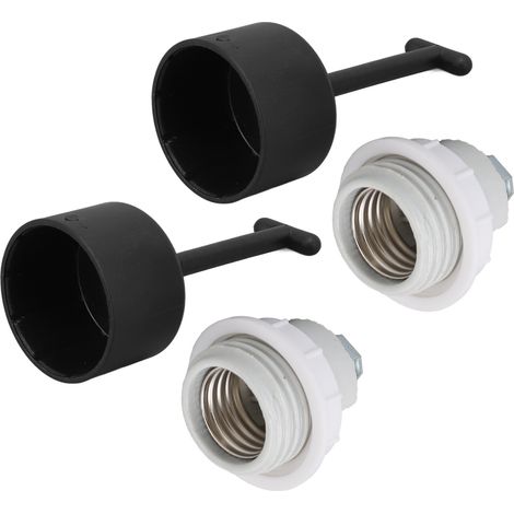 E26 Lampenfassung, flammhemmend, mittlere Keramik, Standard-Schraubfassung für Glühlampen und LED-Lampen (1/5)