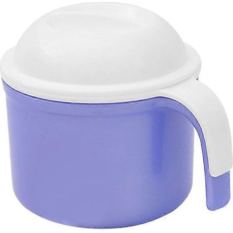 Boîte de rangement pour prothèses dentaires (1 pièce) avec filet de rangement suspendu et étui de nettoyage pour prothèses dentaires pour personnes âgées (bleu) (1/5)