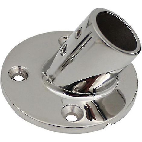 Main courante à 60° en acier inoxydable 316 pour bateau, yacht ou marine, avec base ronde pour tube de 22/25 mm (1/5)