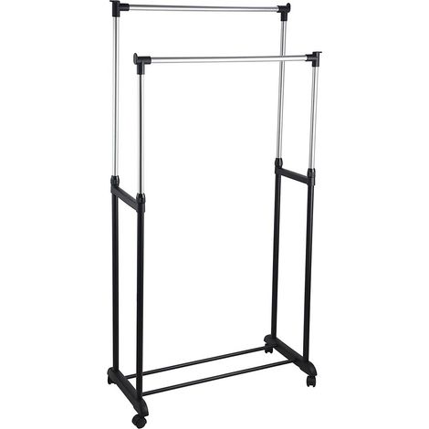 Carrello Stender Appendiabiti Porta Abiti con Ruote Economico Stand Attaccapanni (1/3)