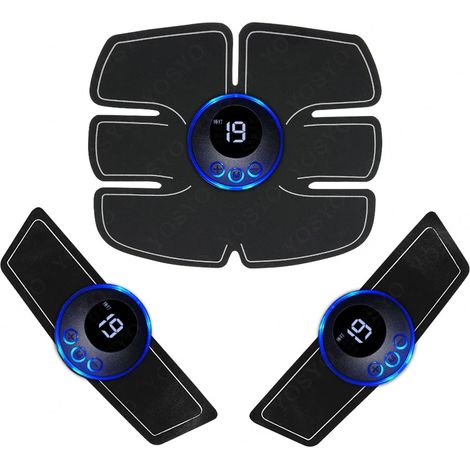Neues wiederaufladbares EMS-Muskelstimulationsgerät, TENS-Impulsmassage zur Schmerzlinderung und Ganzkörper-Meridianmassage (01229) - AquaForge