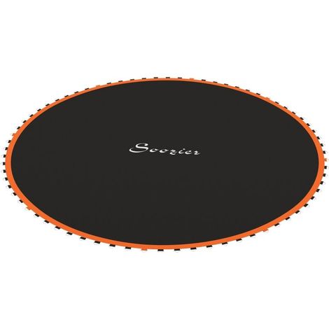 Tapis de trampoline rond, en polypropylène, orange (1/5)