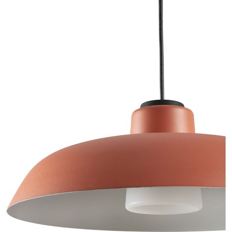 SAGA Lampadario con rosone arancione