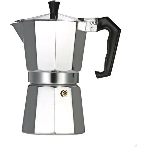 6-Cup Aluminum Espresso Percolator Coffee Stovetop Maker Mocha Pot for Use on Cooker Gas Stove Electrothermal Furnace (1/5)