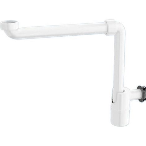 Siphon de lavabo compact réglable en forme de P, mural et anti-odeurs ( ) (1/5)