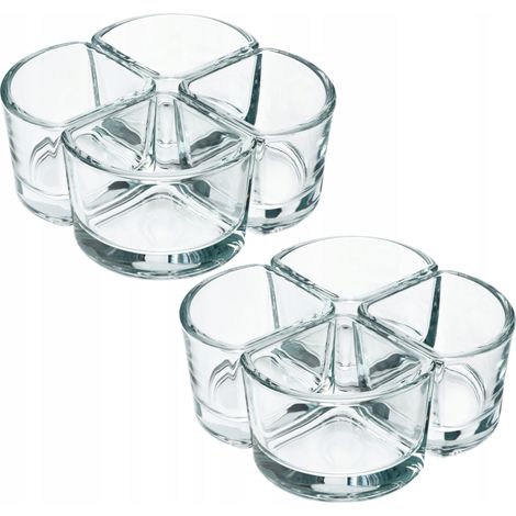 KADAX Glasschälchen, Snackschalen aus Transparentem Glas 8x120ml