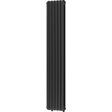 Mexen Kent dekorativer Heizkörper 1882 x 380 mm, 1392 W, schwarz - W216-1882-380-00-70 (1/5)
