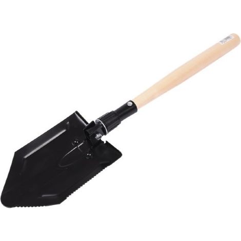 Leborgne – Pelle-pioche pliante 14 cm – Fer vert en tôle emboutie – 3 positions réglables – Rangement compact pour espaces confinés