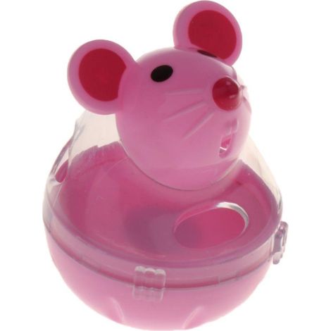 Interaktiver Futterspender für Katzen, Hunde und Welpen, rosa (1/5)