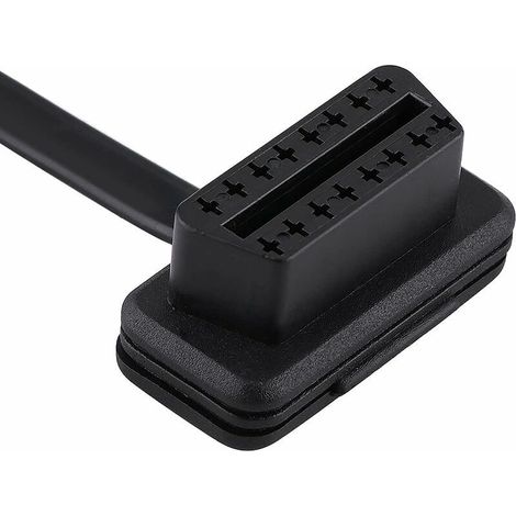 Câble rallonge diagnostic OBD2 16 broches mâle-femelle – 100 cm, haute qualité, compatible tous véhicules essence/diesel (1/5)