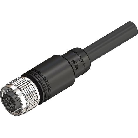 Câble de commande RS PRO 4 conducteurs , M12 Femelle, 3m ( Prix pour 1 )