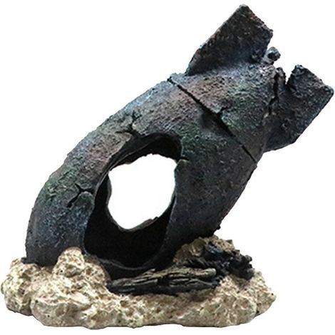 Aquarium-Dekoration: Waffen in Boom-Form, Unterschlupf, Felshöhle, Versteck für Wassertiere