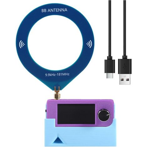 Compatible avec la mini radio de poche SI4732 LSB, dotée d'une interface USB, d'une fonction radio AM/FM/AM, d'une antenne 180 MHz, d'une fonction radio HF/SW/MW/VHF et d'un écran IPS de 1,9 pouce.