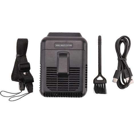 Ventilateur rechargeable à pince pour la taille, ventilateur de ceinture portable, ventilateur de cou à piles, sortie d'air réglable, ventilateur rafraîchissant pour l'extérieur (1/4)