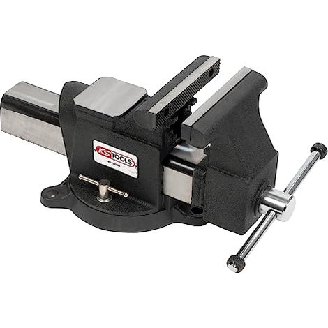Morsa per trapano a colonna in acciaio con base girevole KS TOOLS 150 mm - 914.0146 (1/4)