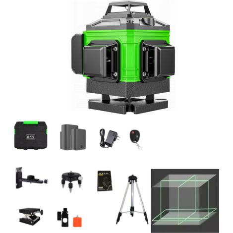 Niveau laser 360° avec trépied, niveau laser à nivellement automatique, niveau laser 12 lignes (1/5)