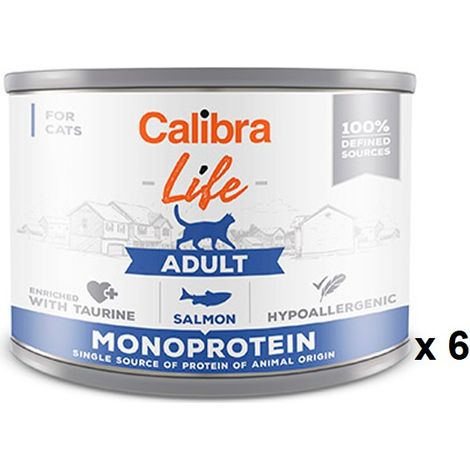 Calibra Cat Life Canult Salmon 6x200gr