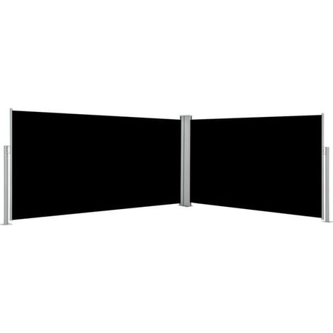 Store latéral rétractable, noir, 160 x 600 cm (1/5)