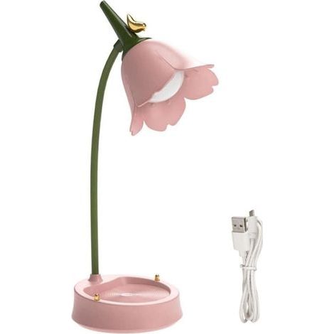 LED Table Light USB Rechargeable Eye Protection Flower Desk Lamp Desk Lamp, LED Desk Lamp (1/5)