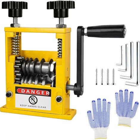 Pelacables, accionamiento de doble acción, diseño compacto y portátil, NUEVO Amarillo (1/2)