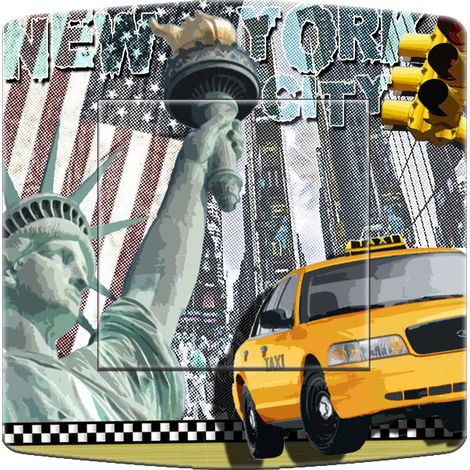 Interrupteur décoré new york 1