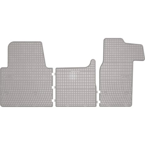 Alfombrillas de goma para coche: furgoneta de reparto Nissan NV400 (2010-) - color gris a juego