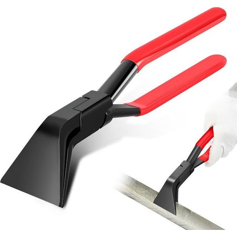 Pince Pliante À 45°, Pince À Cintrer, Pince À Tôle, 60 Mm De Large, Pince À Cintrer La Tôle En Acier Au Carbone Avec Poignée Antidérapante, Outil De Couvreur Pour Cintrer Et Lisser La Tôle, Rouge (1/5)
