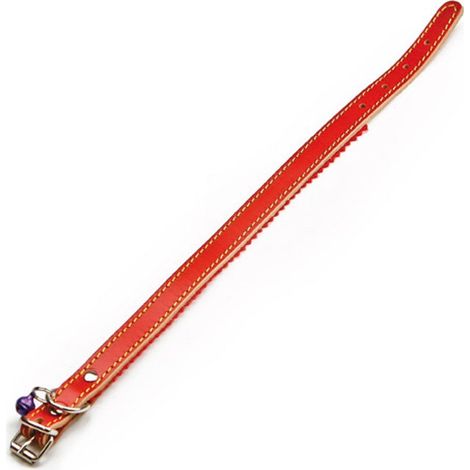 Utilia Pet COLLARE IN CUOIO FELPATO CON CAMPANELLINO X GATTO cm. 37x1,6 Utilia Pet 6 PZ (1/3)