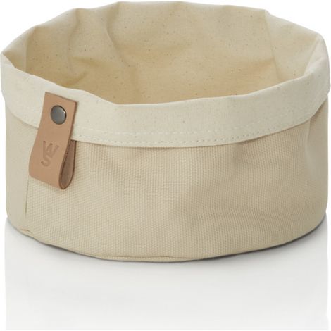 Sac à pain Ø 17 cm H 10 cm crème toile FLIP COTTON - Was Germany (1/2)