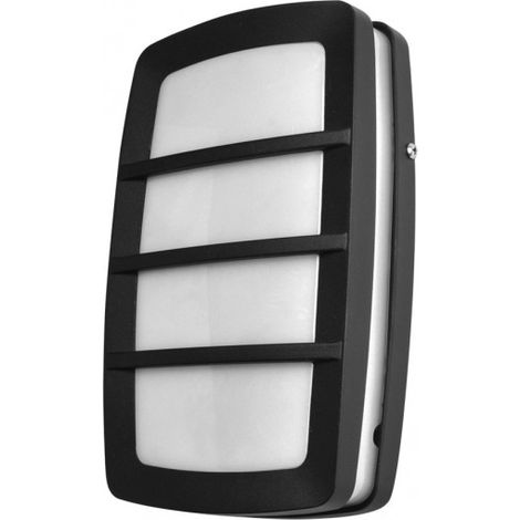 Aplique Exterior Aluminio Capella 1xe27 Negro Ip44 8,5x30x18,5 Cm