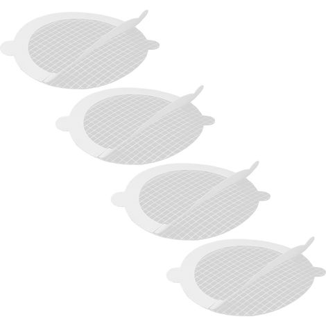50 disques anti-odeurs pour siphon, autocollants invisibles, filet de 9 cm de diamètre, maille 3 mm, lot de 50 pièces (1/5)