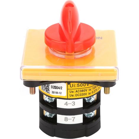 Sélecteur à came rotatif marche/arrêt 380 V CA 25 A JYW29B‑25/2 D2004