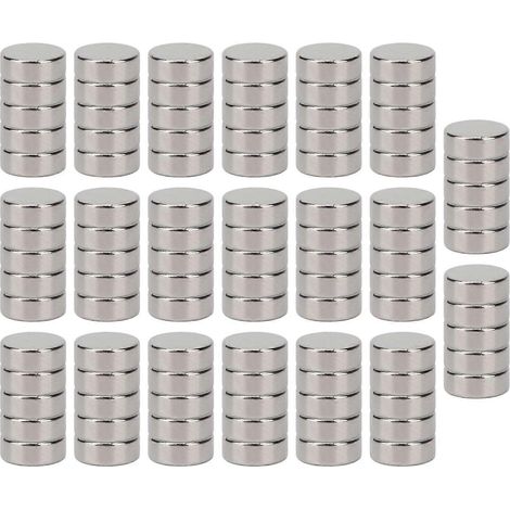 100 Stück superstarke Neodym-Magnete, Mini-Größe, runde Form, Industriemagnete für Werbetafeln, 8 x 3 mm