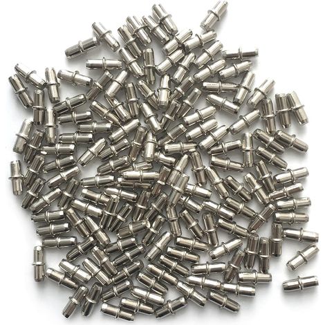 Goupilles de Support d'Étagère Ø 5mm Consoles et Taquets pour Étagères en Bois et Verre Cuisine Placard Meuble Capacité de Charge 50kg (150 Pièces)