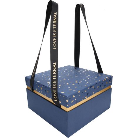 Coffret Cadeau Bleu pour Bijoux, Bonbons et Parfum – Idée Cadeau Noël, Anniversaire, Mariage, Saint-Valentin, Coffret Surprise Élégant (1/5)