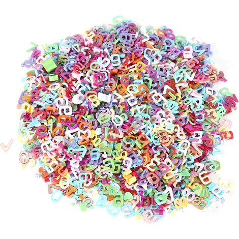 60 g de stickers pailletés arc-en-ciel pour nail art et beauté, décorations de mariage, confettis pour fête d'anniversaire, chiffres de 0 à 9, couleurs assorties (1/5)