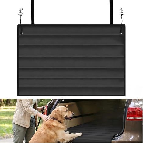 Protection de Coffre 96 x 64 cm Tapis de Coffre Pliable Chiens Noir Protège Pare-chocs Rayures Saleté Tapis Coffre Voitur Housse Pare-Chocs Anti-Rayures (1/5)