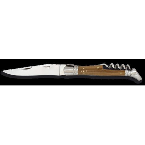 Cuchillo plegable Laguiole 10775 madera olivo acero 10 cm