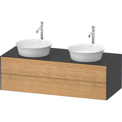 Duravit Tulip blanco, mueble de baño colgado en la pared, anchura