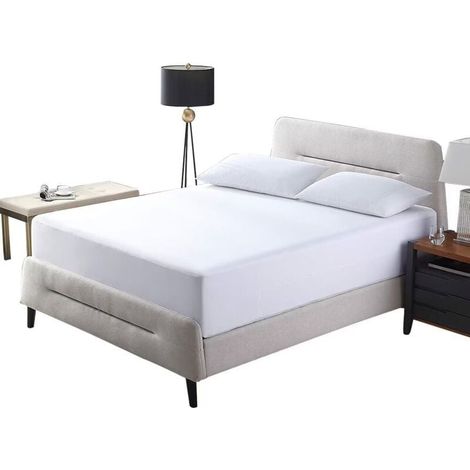 Coprimaterasso impermeabile 80 x 200 x 30 cm, coprimaterasso di alta qualità, coprimaterasso antipolvere, bianco