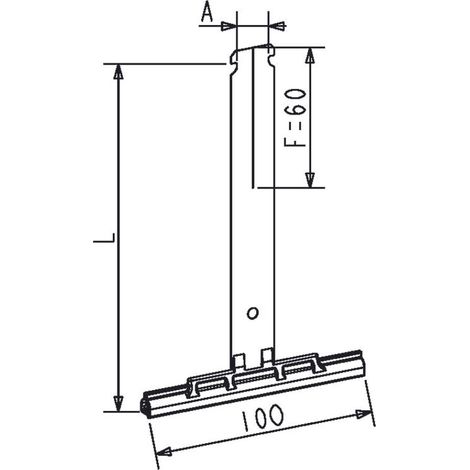 Attache Tablier Volet Roulant à Clipper L8 - Tube ZF - 142mm (1/2)