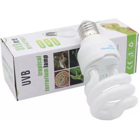 Lampe pour terrarium UniEgg® UVB - 26 watts - UVB 10.0 - lampe pour reptiles - lampe spirale - favorise le développement de la vitamine D3 et d'un système squelettique sain (calcium) (1/5)