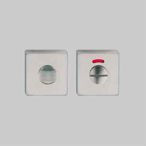 Nottolino wc e segnalatore 'quadro' 50x50 mm - col. inox satinato FIMET MANIGLIE