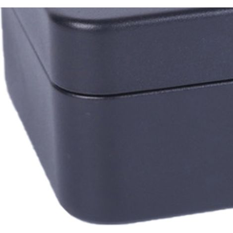 Petite tirelire avec serrure, plusieurs compartiments, pliable, portable, en acier inoxydable noir givré, grande taille, avec clé. (1/3)