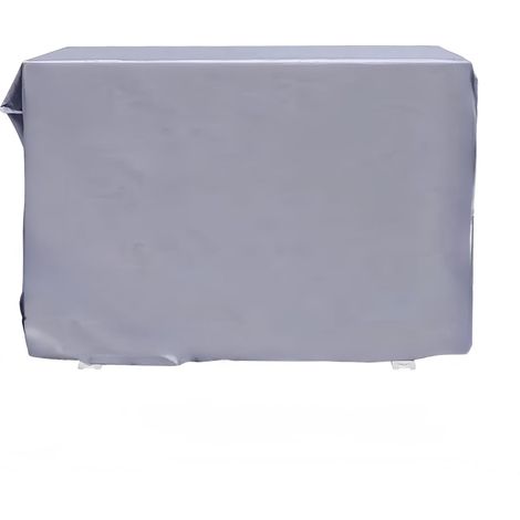 Housse de protection pour climatiseur extérieur - protection anti-poussière renforcée - résistante à la poussière, à la neige, à l'eau et aux UV - grise - 75 x 26 x 57 cm (1/5)