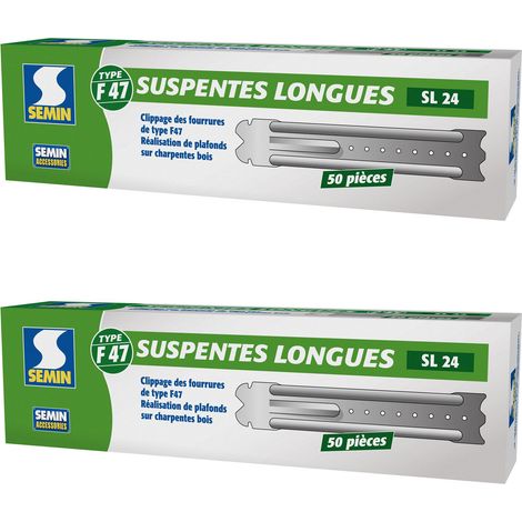 Suspentes Longues 240 mm F47 Semin - Boite de 50 (lot de 2) (1/4)