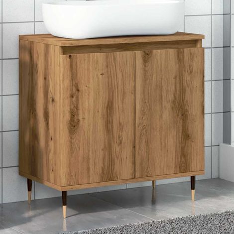 vidaXL Bathroom Cabinet Artisan Oak 58x33x60 cm Engineered Wood (1/6)