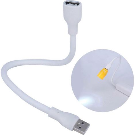 Câble d'alimentation USB Lightning, tuyau métallique flexible, tube col de cygne (1/4)